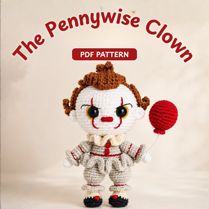 Crochet Pennywise Amigurumi Pattern