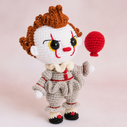 Crochet Pennywise Amigurumi Pattern