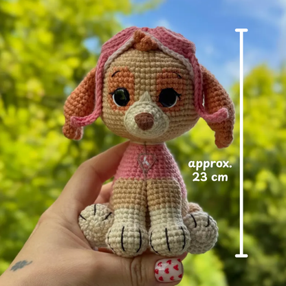 Crochet Pilot Puppy Amigurumi Pattern