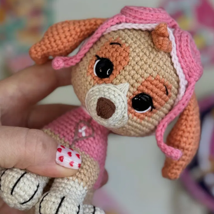 Crochet Pilot Puppy Amigurumi Pattern