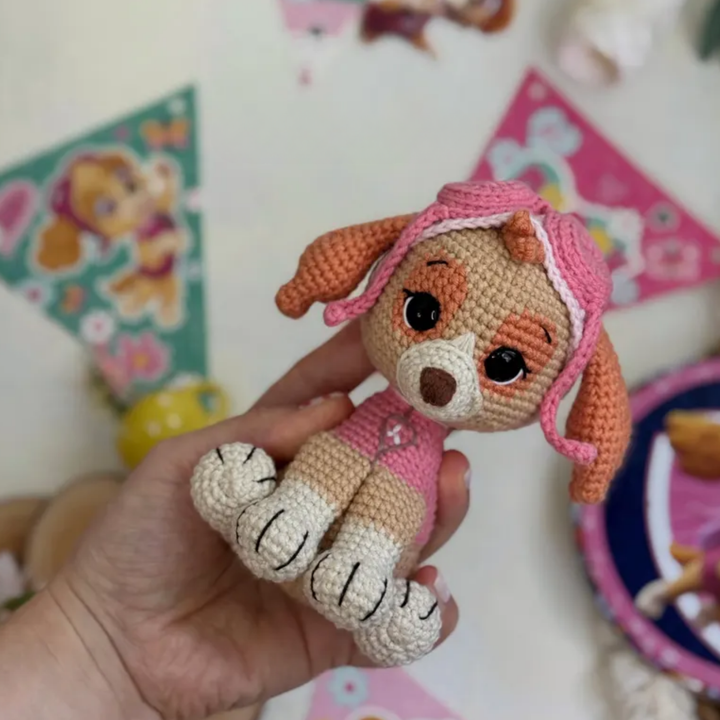Crochet Pilot Puppy Amigurumi Pattern