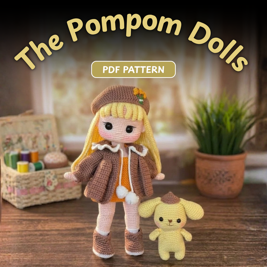 Crochet Pompom Purin Pattern
