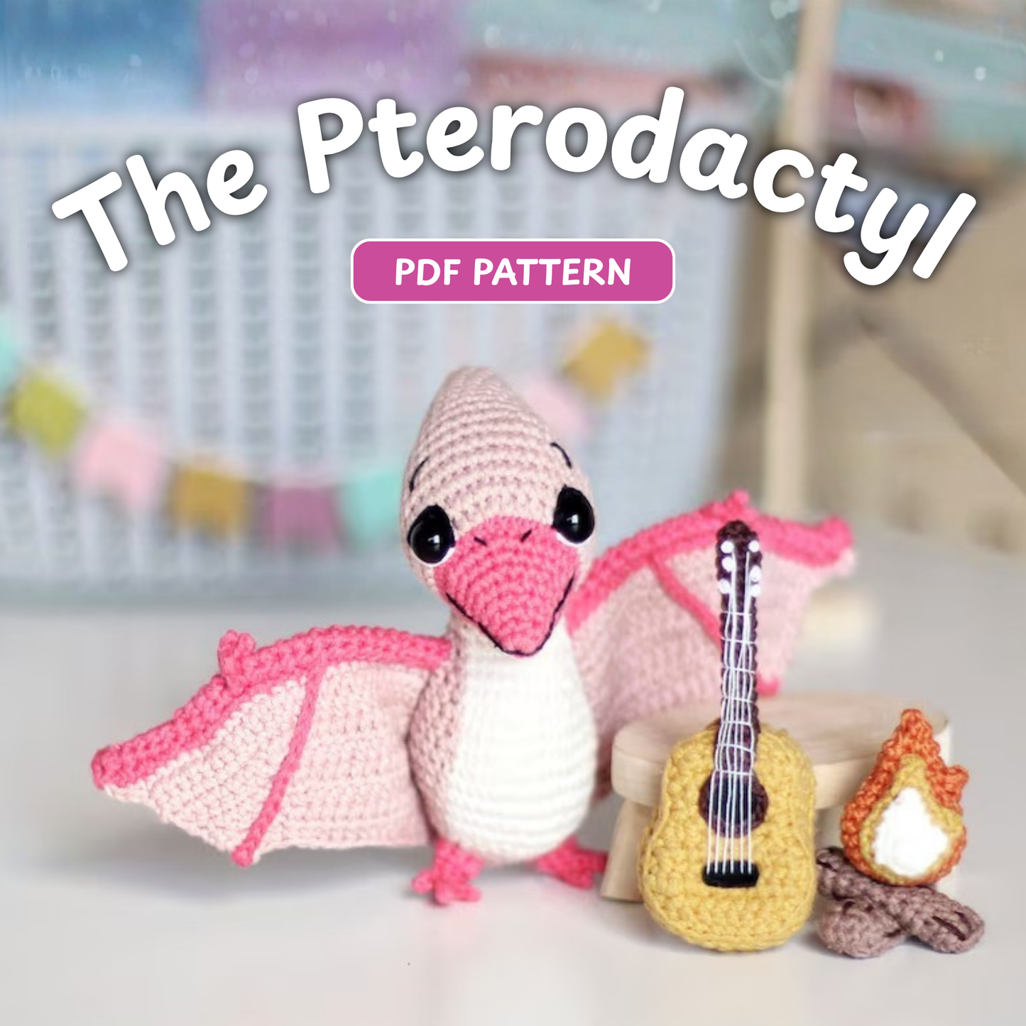 Crochet Pterodactyl Dinosaur Amigurumi Pattern