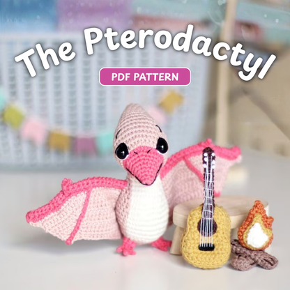 Crochet Pterodactyl Dinosaur Amigurumi Pattern