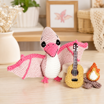 Crochet Pterodactyl Dinosaur Amigurumi Pattern