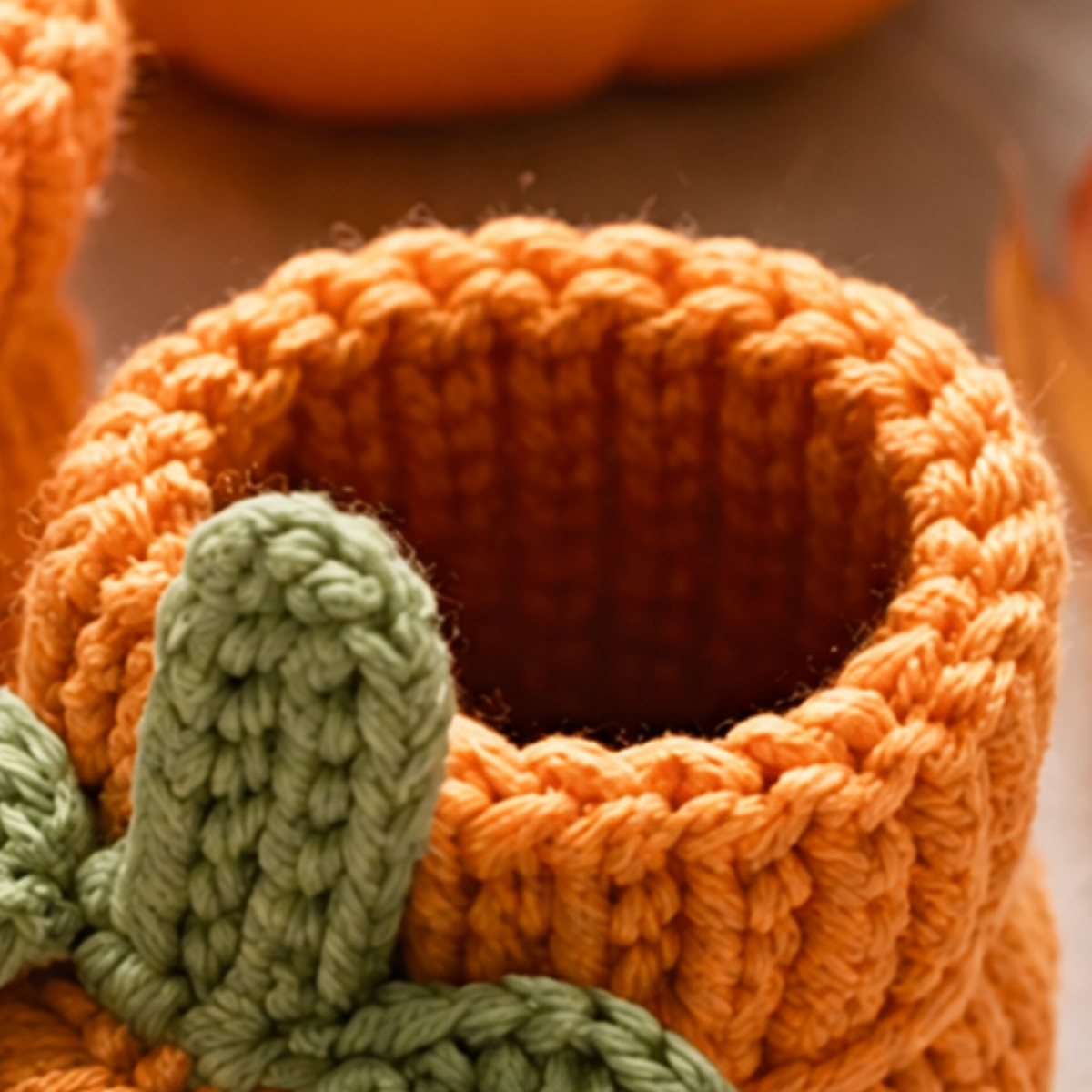 Crochet Pumpkin Baby Booties Pattern (3 Sizes)