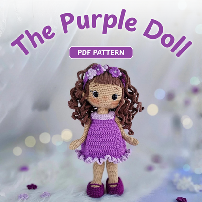 Crochet Purple Princess Doll Pattern