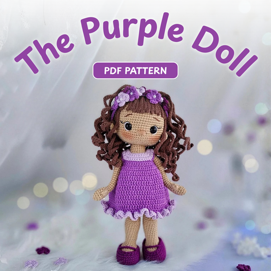 Crochet Purple Princess Doll Pattern
