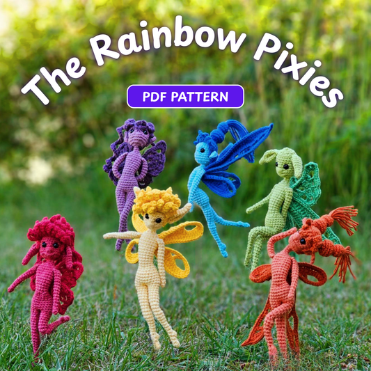 Crochet Rainbow Pixies Pattern