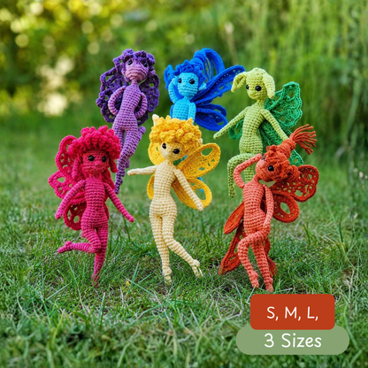 Crochet Rainbow Pixies Pattern