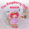 Crochet Raspberry Tart Chibi Doll Pattern