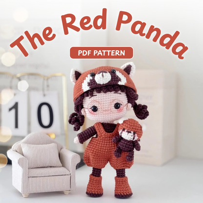 Crochet Red Panda Doll Pattern