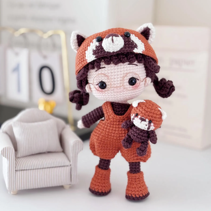 Crochet Red Panda Doll Pattern