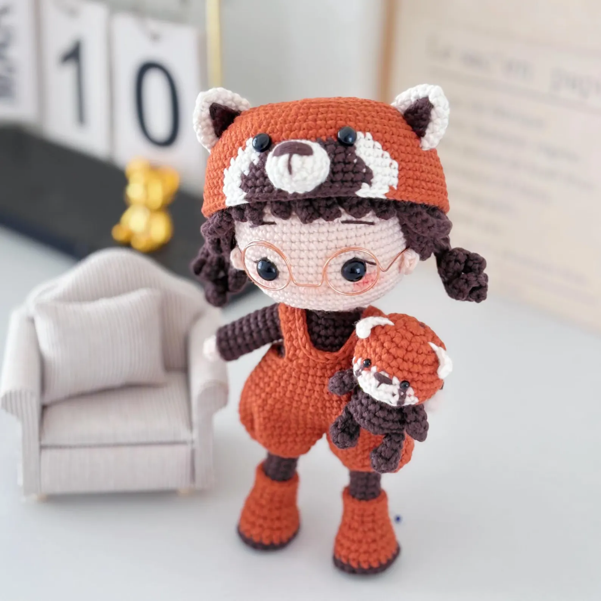 Crochet Red Panda Doll Pattern