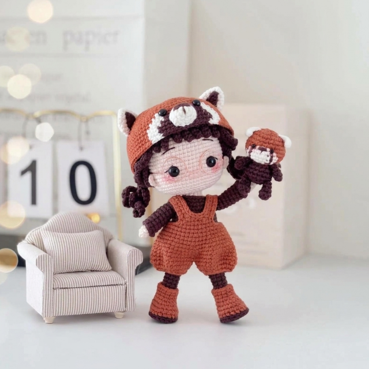 Crochet Red Panda Doll Pattern