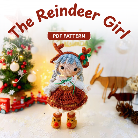 Crochet Stella the Reindeer Girl Pattern
