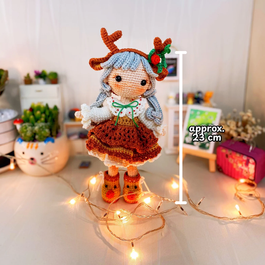 Crochet Stella the Reindeer Girl Pattern