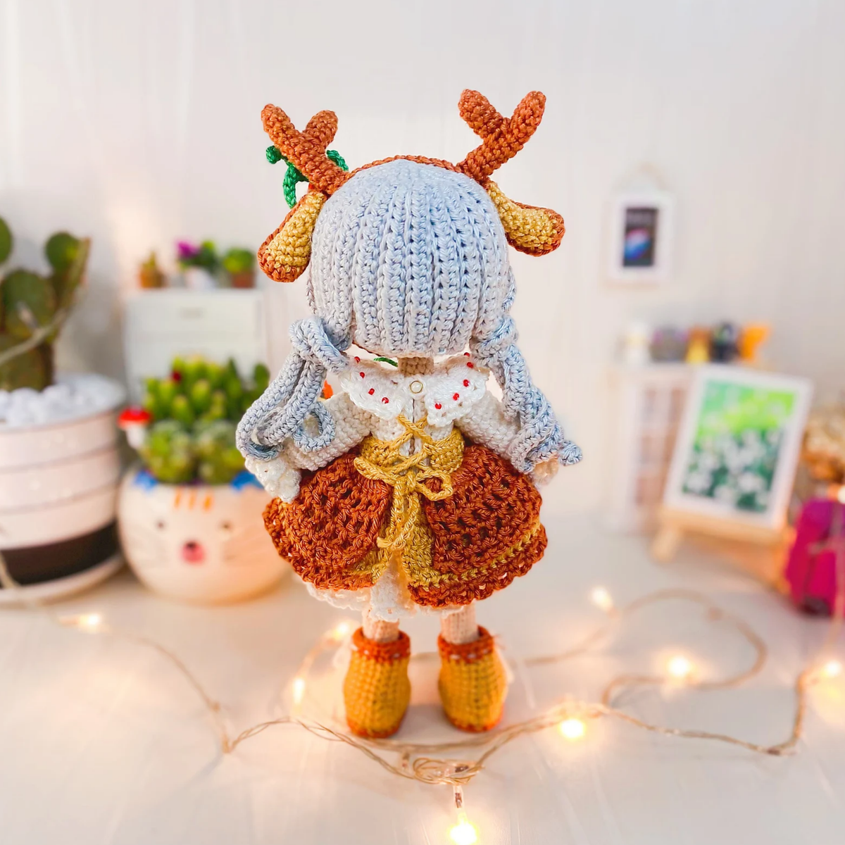 Crochet Stella the Reindeer Girl Pattern