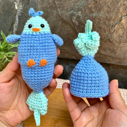 Flip The Bird Crochet Pattern | Reversible Amigurumi Bird