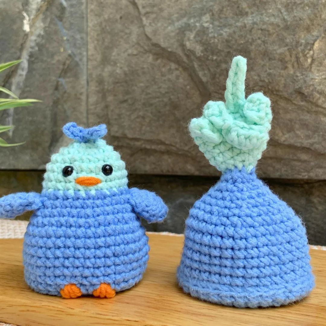 Flip The Bird Crochet Pattern | Reversible Amigurumi Bird