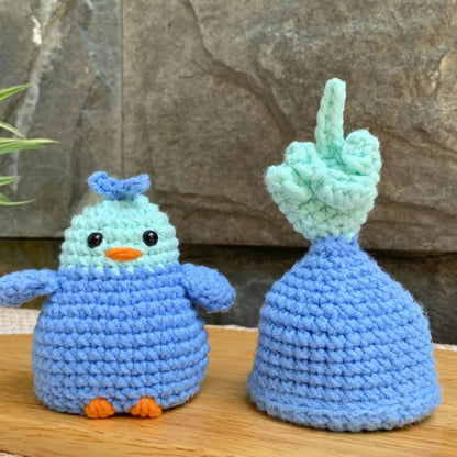Flip The Bird Crochet Pattern | Reversible Amigurumi Bird