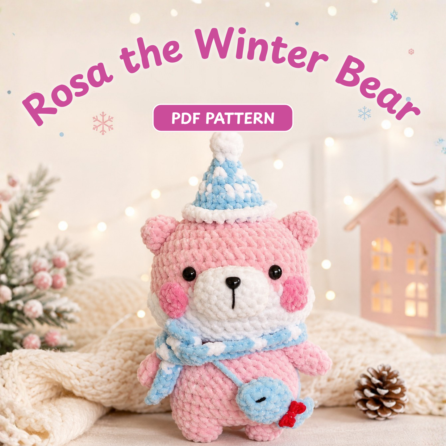 Crochet Christmas Bear Amigurumi Pattern
