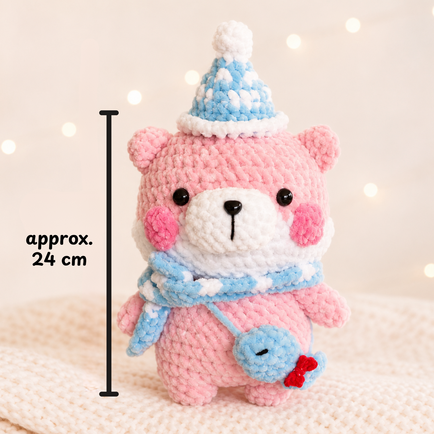 Crochet Christmas Bear Amigurumi Pattern