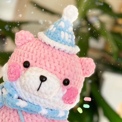 Crochet Christmas Bear Amigurumi Pattern