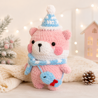 Crochet Christmas Bear Amigurumi Pattern
