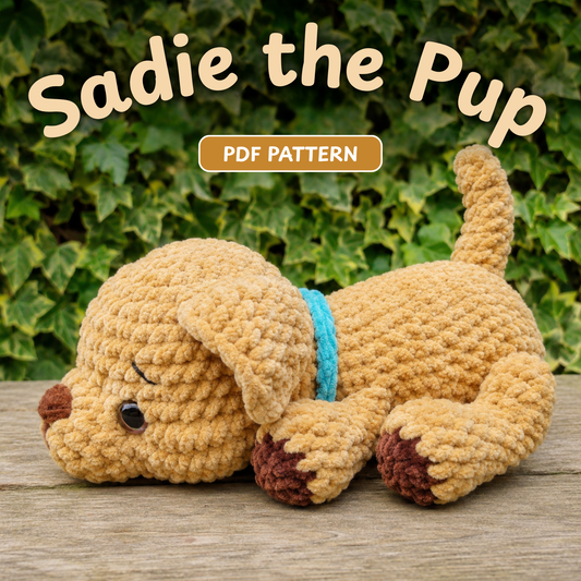 Crochet Sadie the Pup Amigurumi Pattern
