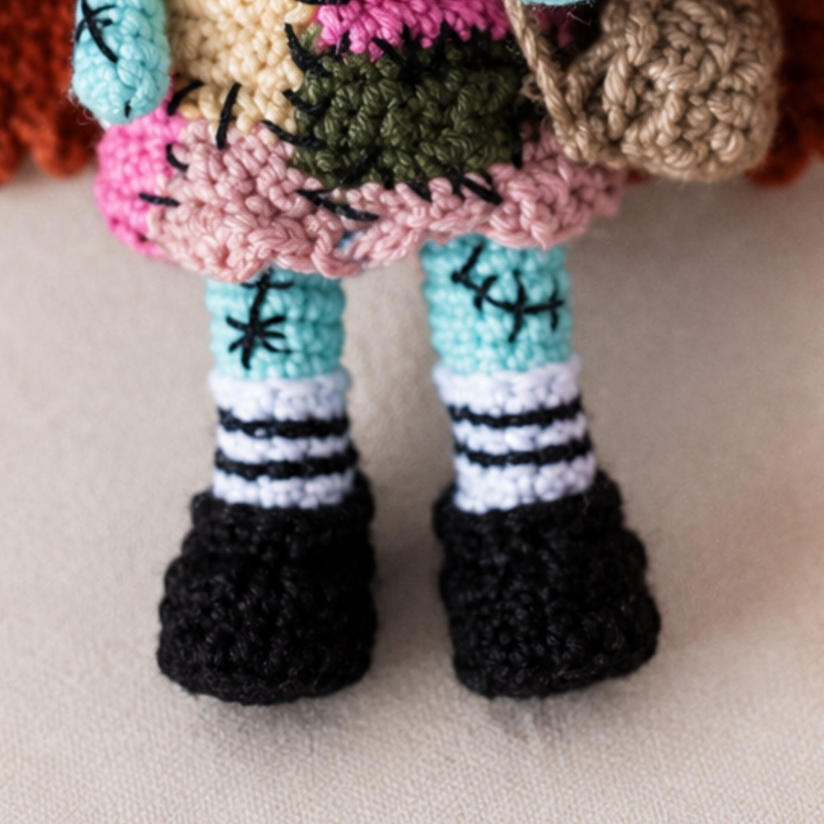 Crochet Sally Skellington Amigurumi Pattern (Pack)