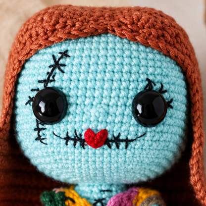 Crochet Sally Skellington Amigurumi Pattern (Pack)