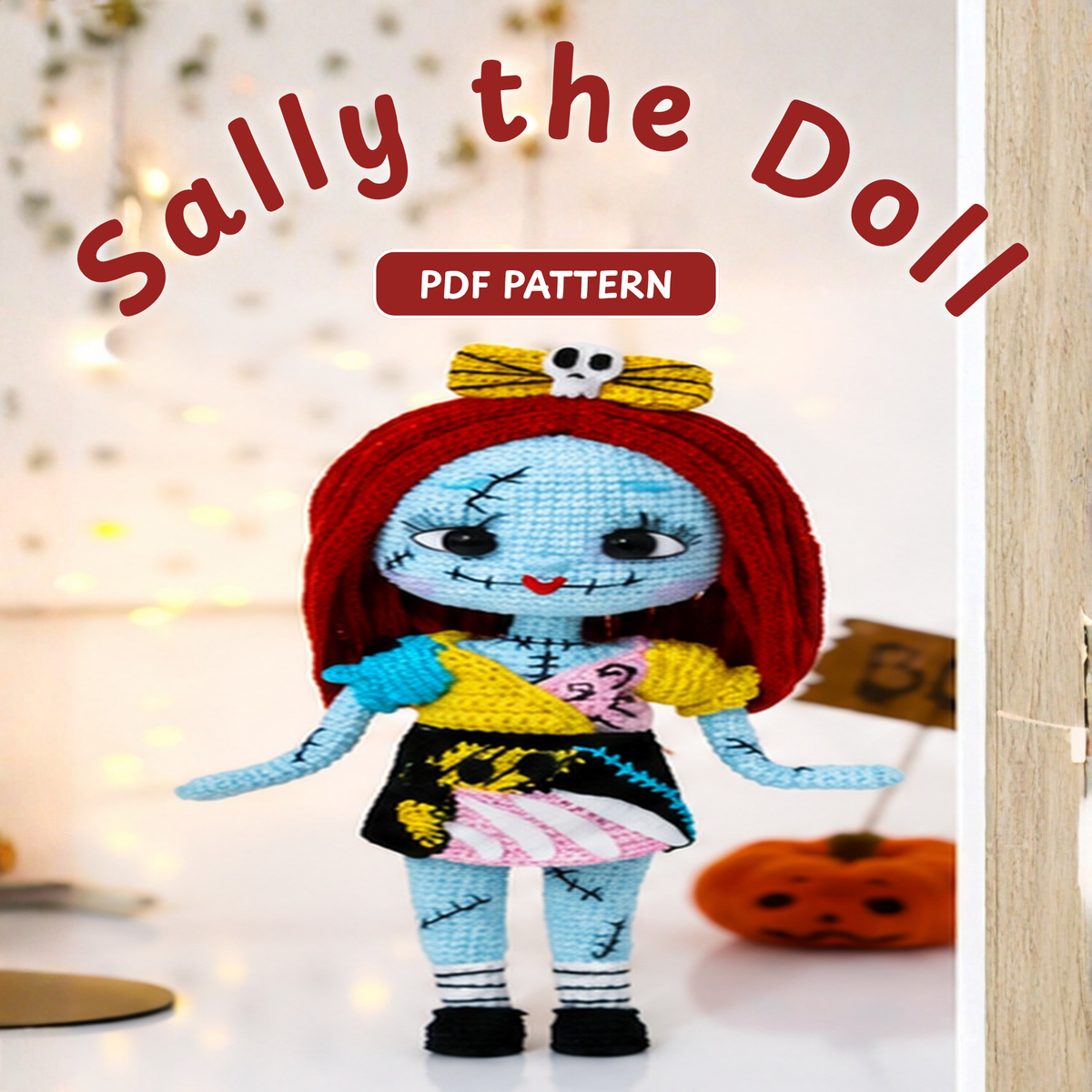 Crochet Halloween Sally Doll Pattern