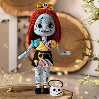 Crochet Halloween Sally Doll Pattern