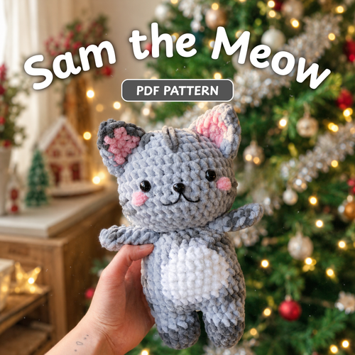 Crochet Sam the MEOW Cat Amigurumi Pattern