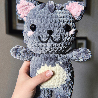 Crochet Sam the MEOW Cat Amigurumi Pattern