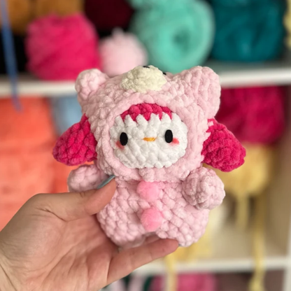 Crochet Teddy Costume Dolls Amigurumi Pattern