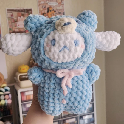 Crochet Teddy Costume Dolls Amigurumi Pattern