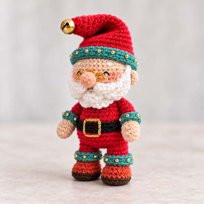 Crochet Santa Claus Amigurumi Pattern (Globe Display)
