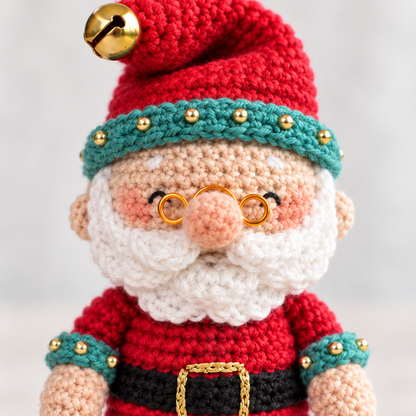 Crochet Santa Claus Amigurumi Pattern (Globe Display)