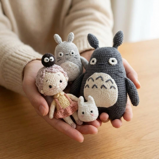 Crochet Satsuki and Totoro Doll Pattern