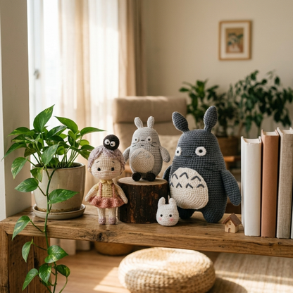 Crochet Satsuki and Totoro Doll Pattern
