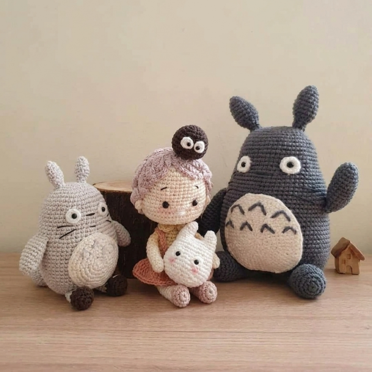 Crochet Satsuki and Totoro Doll Pattern