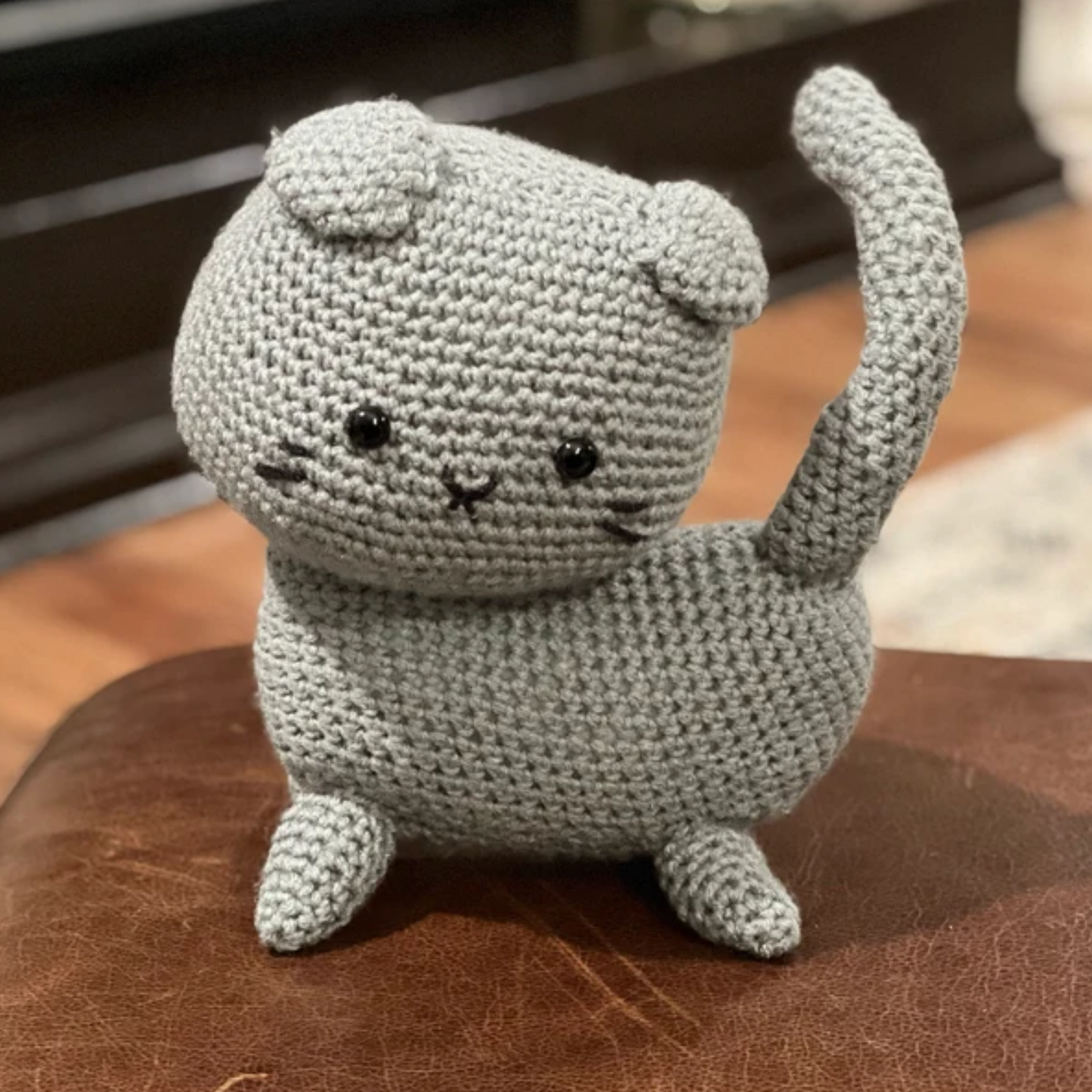 Crochet Scottish Fold Cat Pattern (2 Color Versions)