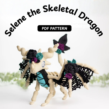Crochet Selene the Skeletal Dragon Pattern