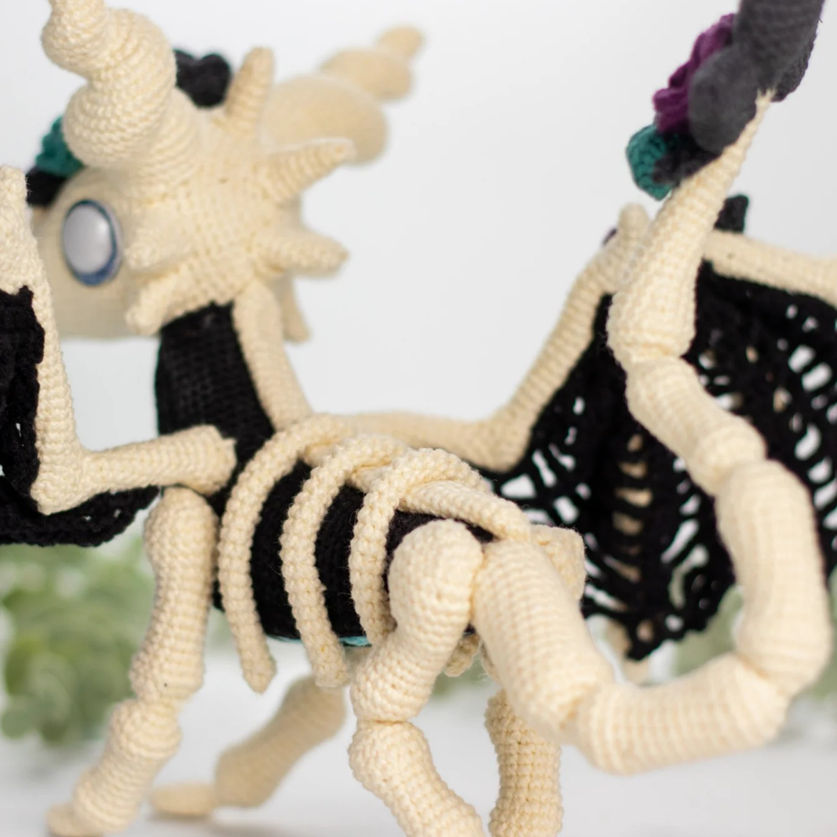 Crochet Selene the Skeletal Dragon Pattern