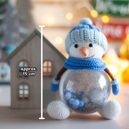 Crochet Snowman Amigurumi Pattern (Globe Display)