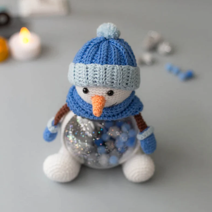 Crochet Snowman Amigurumi Pattern (Globe Display)