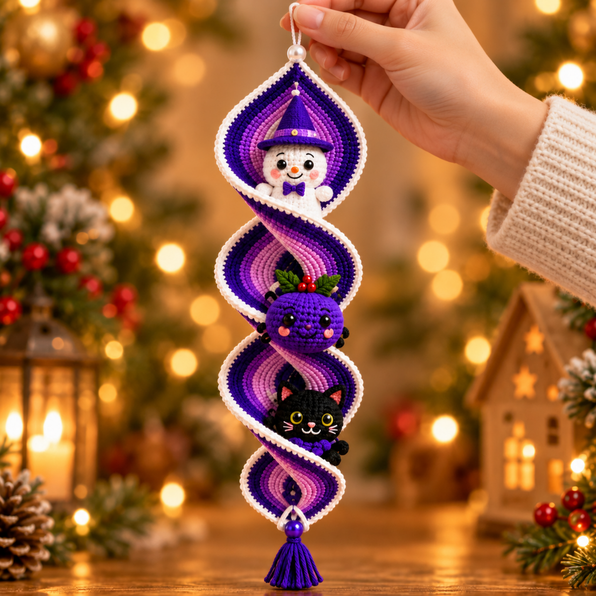 Crochet 50+ Spiral Hanging Ornament Pattern Bundle