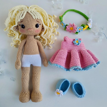 Crochet Spring Doll Pattern